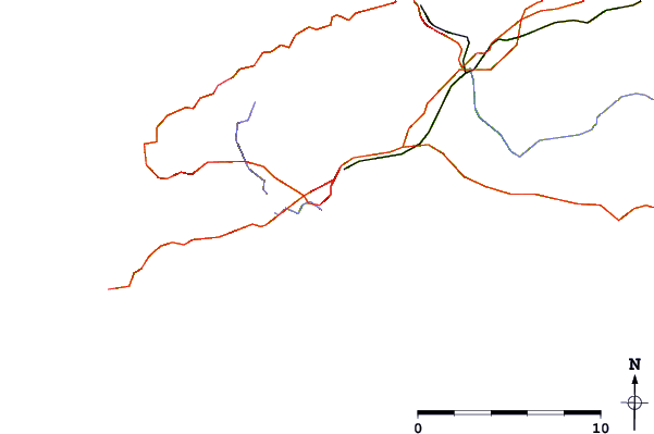 Carreteras y ríos cerca de Newlyn Harbour Wall