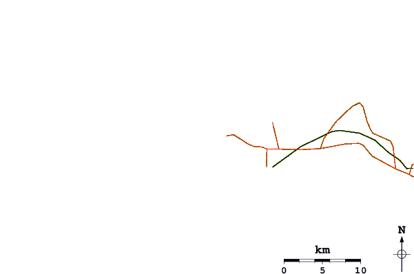 Carreteras y ríos cerca de Ngor Lefts