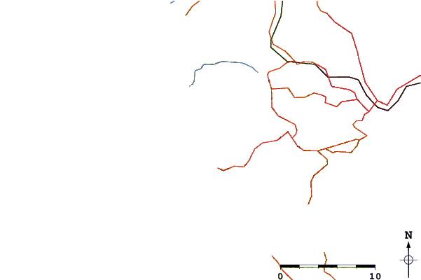 Carreteras y ríos cerca de Piha North