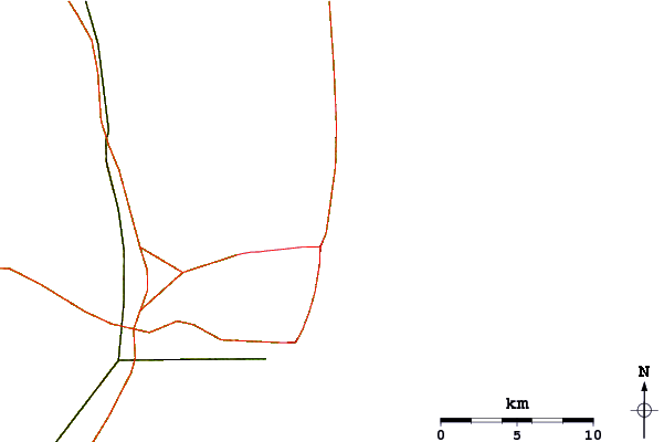 Carreteras y ríos cerca de Ocean City