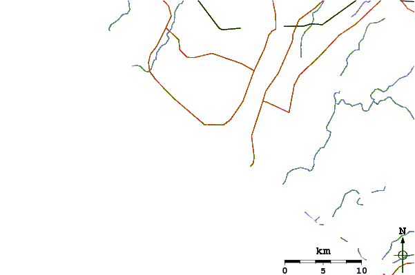 Carreteras y ríos cerca de Ocos
