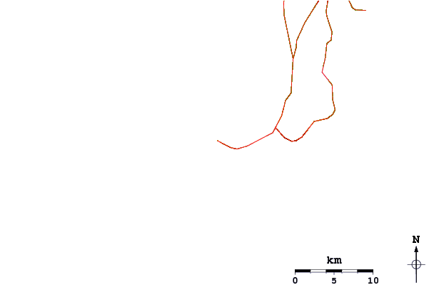 Carreteras y ríos cerca de Outside Corner