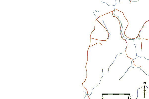 Carreteras y ríos cerca de Cape Pakarang Reefs