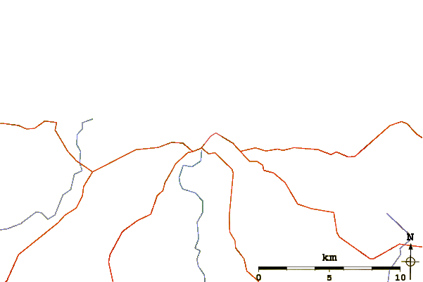 Carreteras y ríos cerca de Palmer Cove
