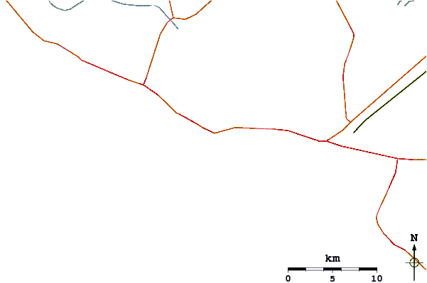 Carreteras y ríos cerca de Panama City Pier