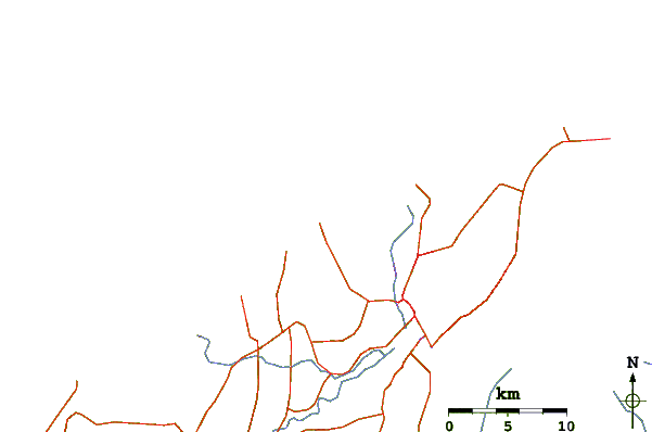 Carreteras y ríos cerca de Tungku Beach or KM26