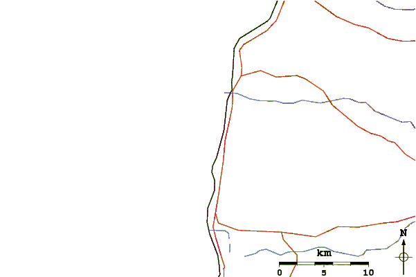 Carreteras y ríos cerca de Papaya (Nahriya)