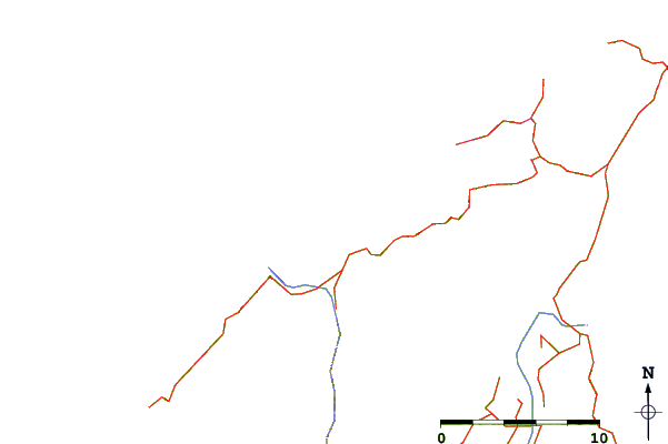 Carreteras y ríos cerca de Paturau River