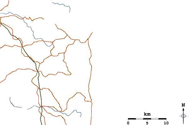 Carreteras y ríos cerca de Peregian Creek