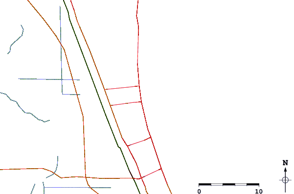 Carreteras y ríos cerca de Perkins