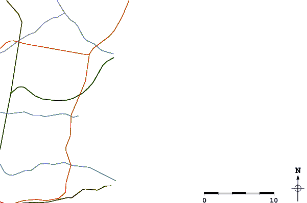 Carreteras y ríos cerca de Pico de el Errizo