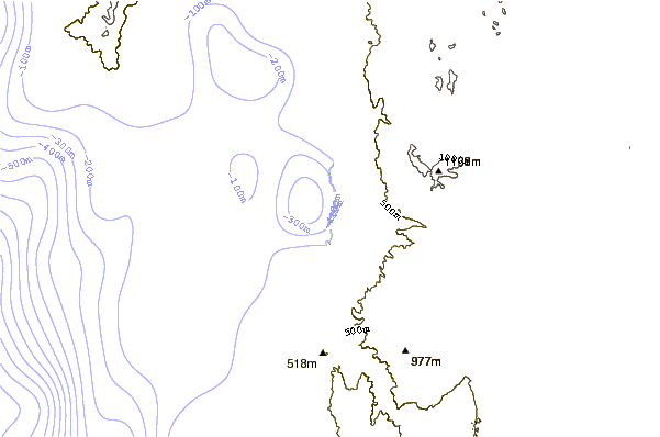 Costa alrededor de Piedra del Lobo