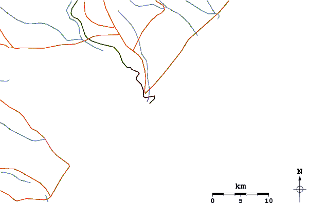 Carreteras y ríos cerca de Pier do Emissario