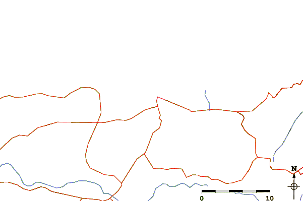 Carreteras y ríos cerca de Plage Mordjane or Kala