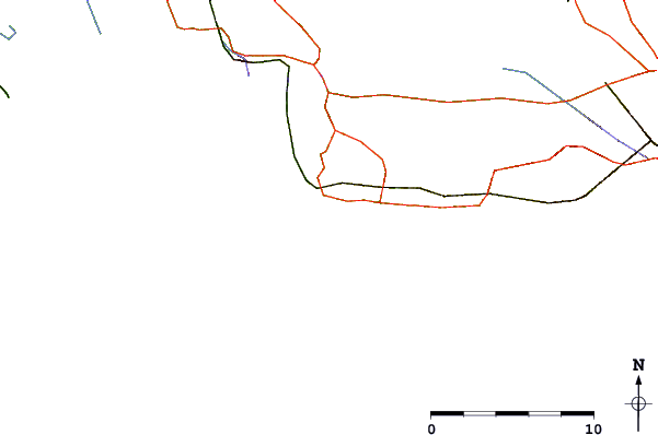 Carreteras y ríos cerca de Plage du Verdon