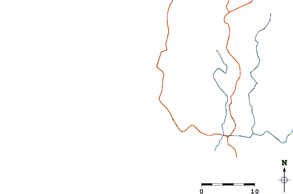 Carreteras y ríos cerca de Playa Herradura