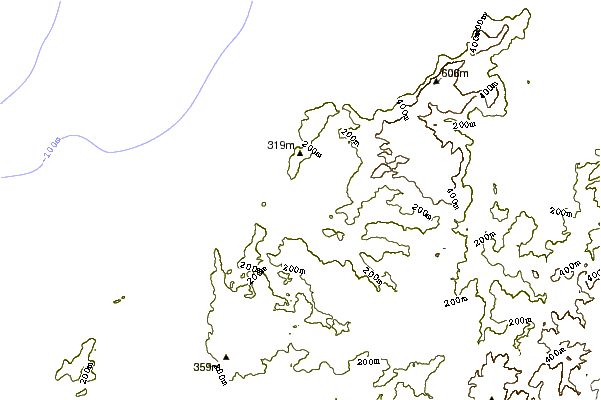 Costa alrededor de  Playa de Baleo