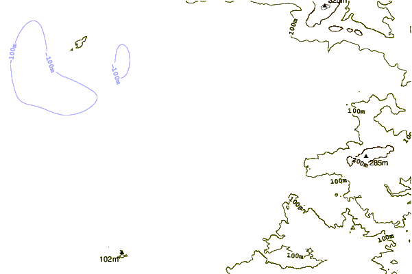 Costa alrededor de Pointe de Leyde