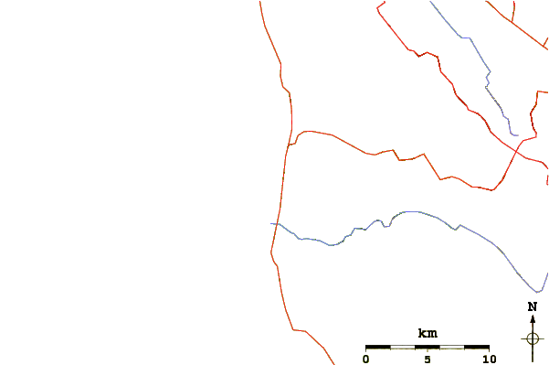 Carreteras y ríos cerca de Pomponio State Beach