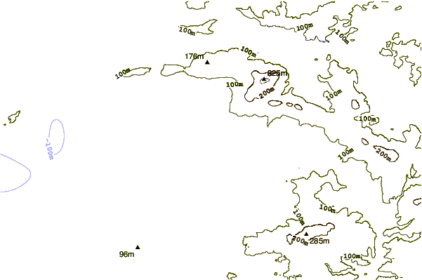 Costa alrededor de Pors Ar Vag