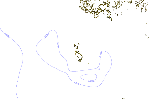 Costa alrededor de Port Blanc