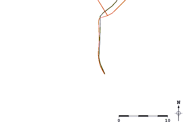 Carreteras y ríos cerca de Port Blanc