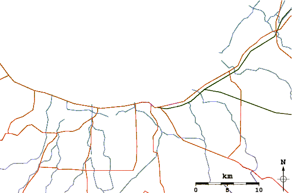 Carreteras y ríos cerca de Port Geographe Bay