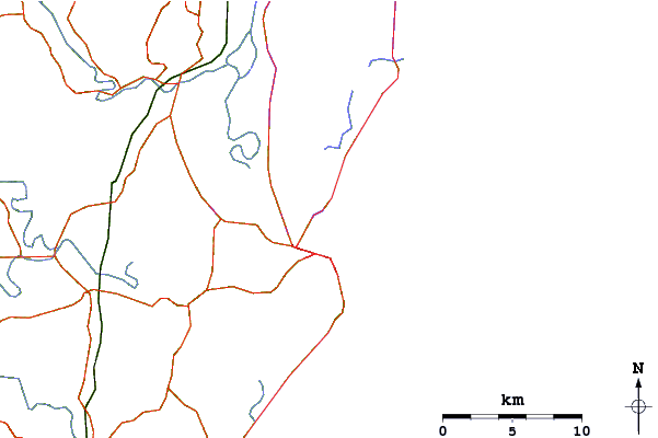 Carreteras y ríos cerca de Port Macquarie-North Breakwall