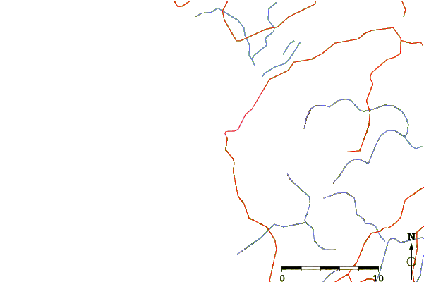 Carreteras y ríos cerca de Port Waikato-Sunset beach