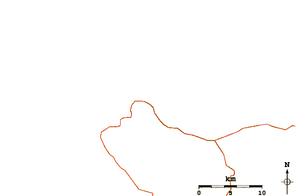 Carreteras y ríos cerca de Porto Moniz
