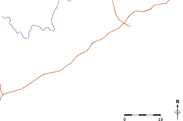 Carreteras y ríos cerca de Praia Grande Bonete