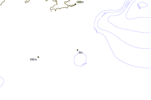 Costa alrededor de Praia da Enseada