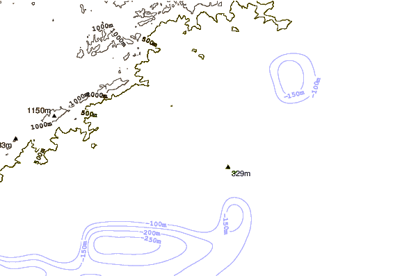 Costa alrededor de Praia de Fora