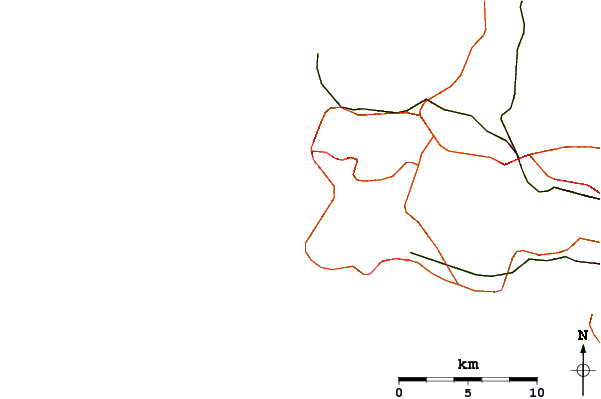 Carreteras y ríos cerca de Praia do Guincho