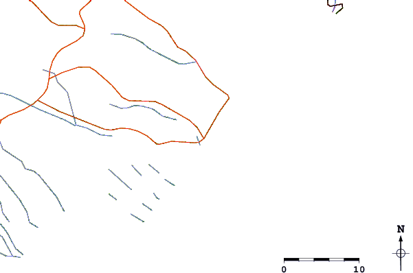 Carreteras y ríos cerca de Praia do Meio