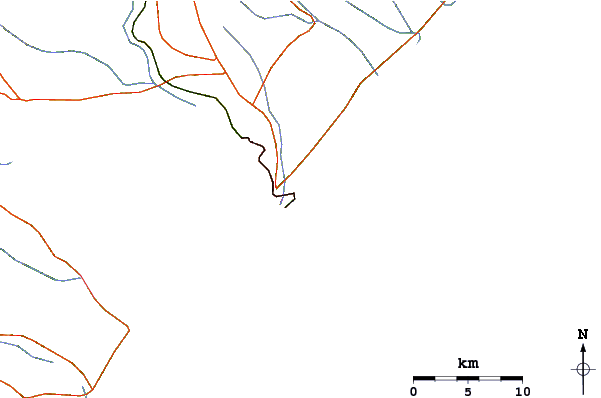 Carreteras y ríos cerca de Praia do Sobral