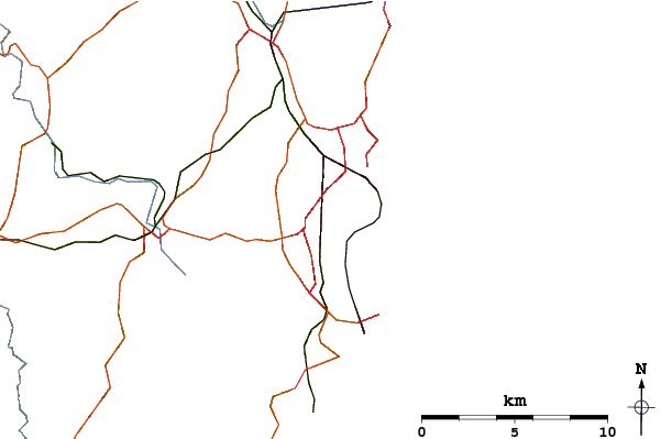 Carreteras y ríos cerca de Preston Beach