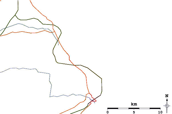 Carreteras y ríos cerca de Primrose Valley