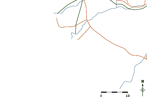 Carreteras y ríos cerca de La Farola
