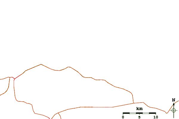 Carreteras y ríos cerca de Pui Puy