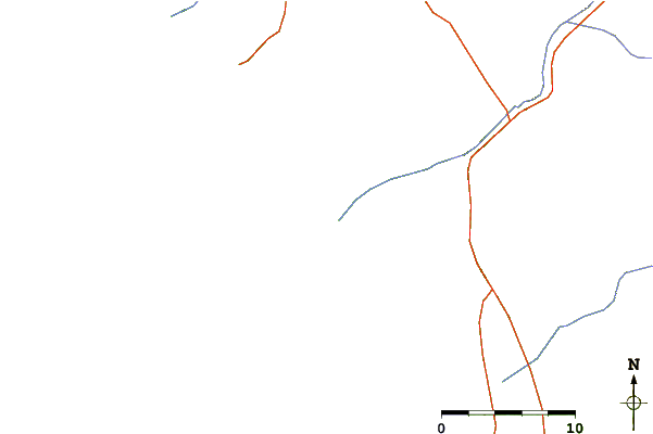Carreteras y ríos cerca de Punta Rosarito