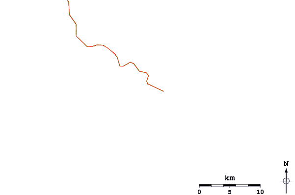 Carreteras y ríos cerca de Punta San Carlos