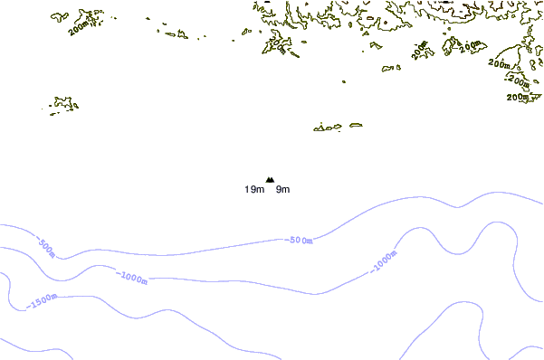 Costa alrededor de Punta de Brea