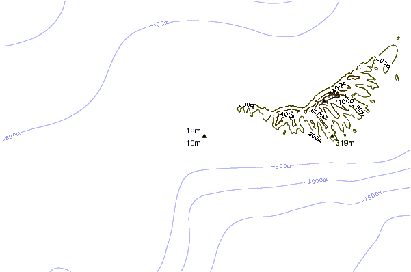 Costa alrededor de Punta del Tigre