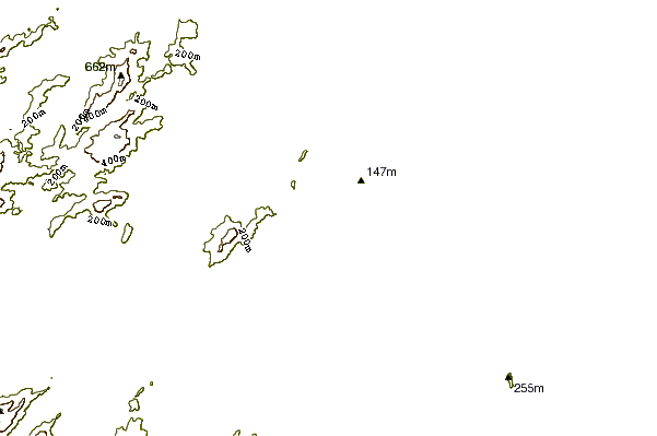 Costa alrededor de Quatro Ilhas