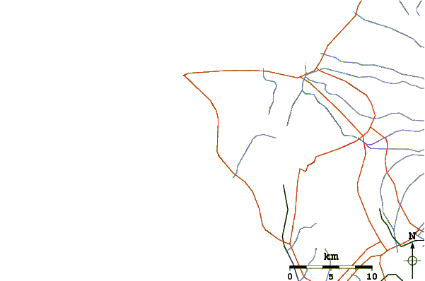 Carreteras y ríos cerca de Ranches