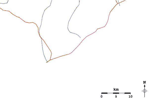 Carreteras y ríos cerca de Rancho San Carlos