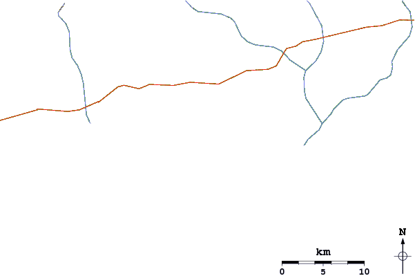 Carreteras y ríos cerca de Ras Kappar