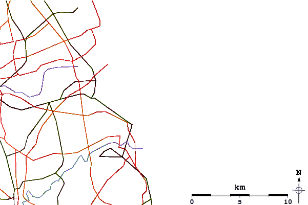 Carreteras y ríos cerca de Razor Blades (Whitburn)
