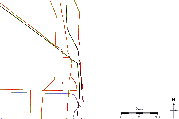 Carreteras y ríos cerca de Reef Road